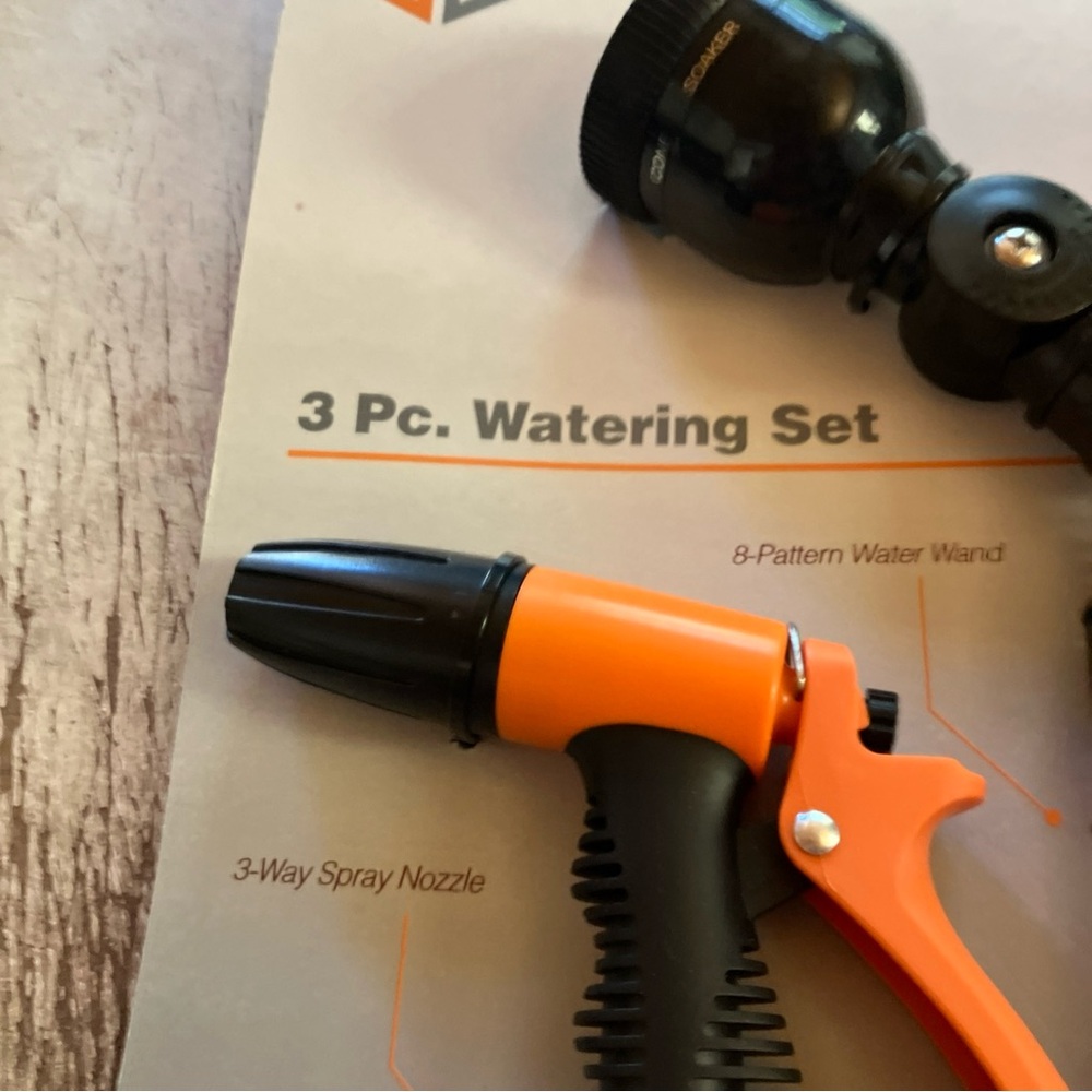 Orange 3-Piece Watering Set